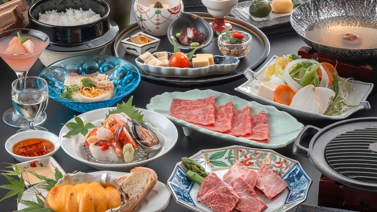 ■グレードUP‐美味肉編■　＜広島牛鉄板焼き＞がメイン♪海沿い宿ならではの、こだわりのお肉会席