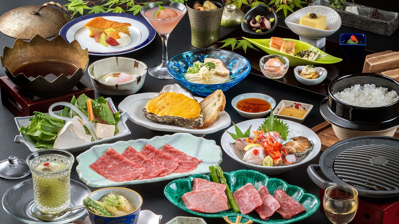 ■グレードUP‐美味肉編■　＜広島牛鉄板焼き＞がメイン♪海沿い宿ならではの、こだわりのお肉会席