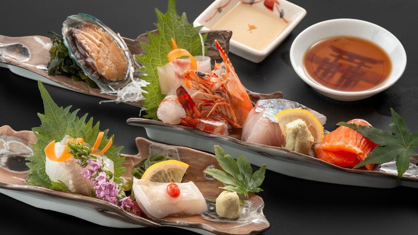 【人気No.1】■グレードUP‐美味魚編■ ＜活魚お造り＞ほか、瀬戸内ならではの海鮮尽くし会席