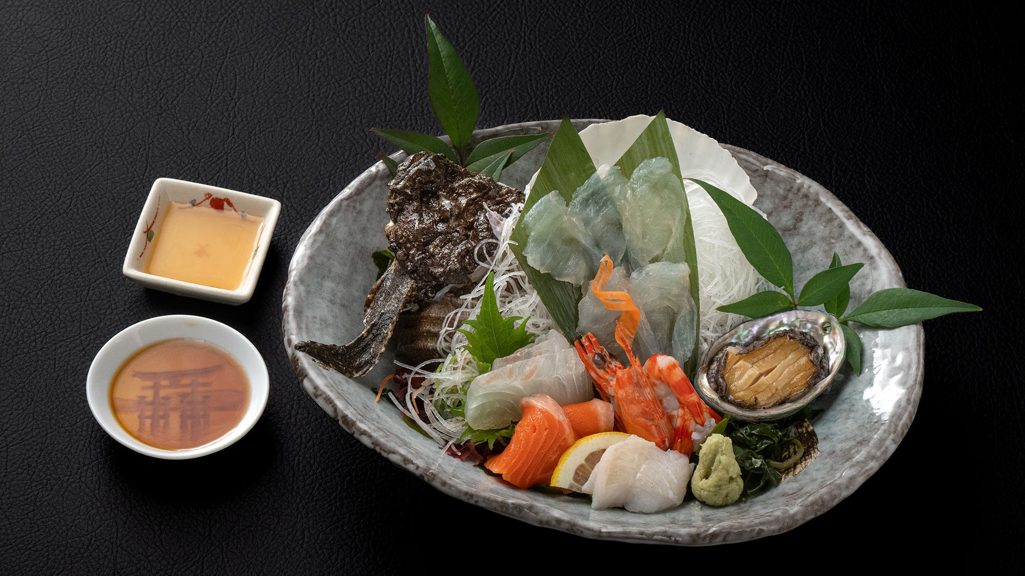 【グレードアップ料理-美味魚編イメージ-】活魚お造り盛り合わせ（3月-5月のお品書）