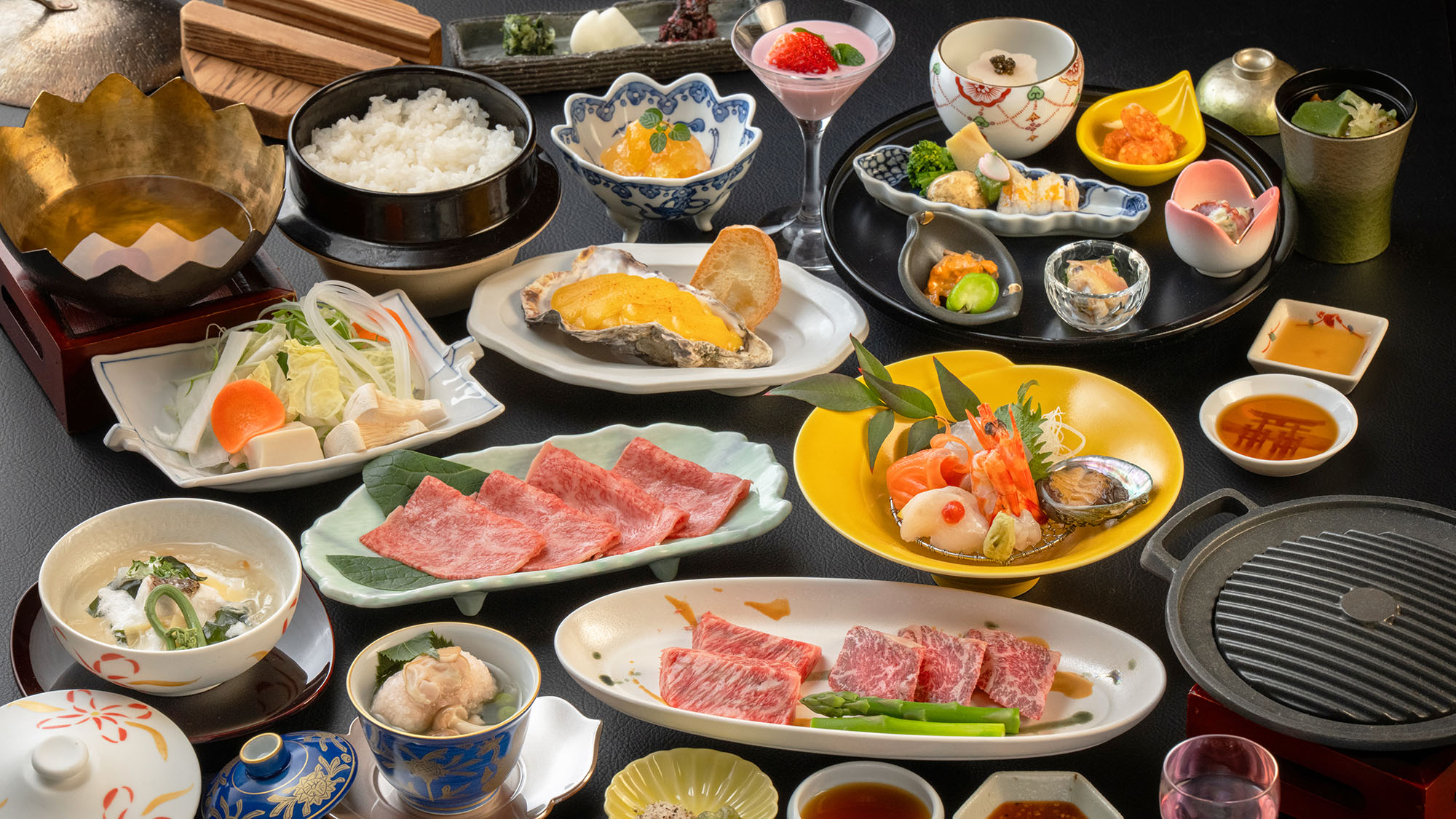 【グレードアップ料理-美味肉編イメージ-】（3月-5月のお品書）