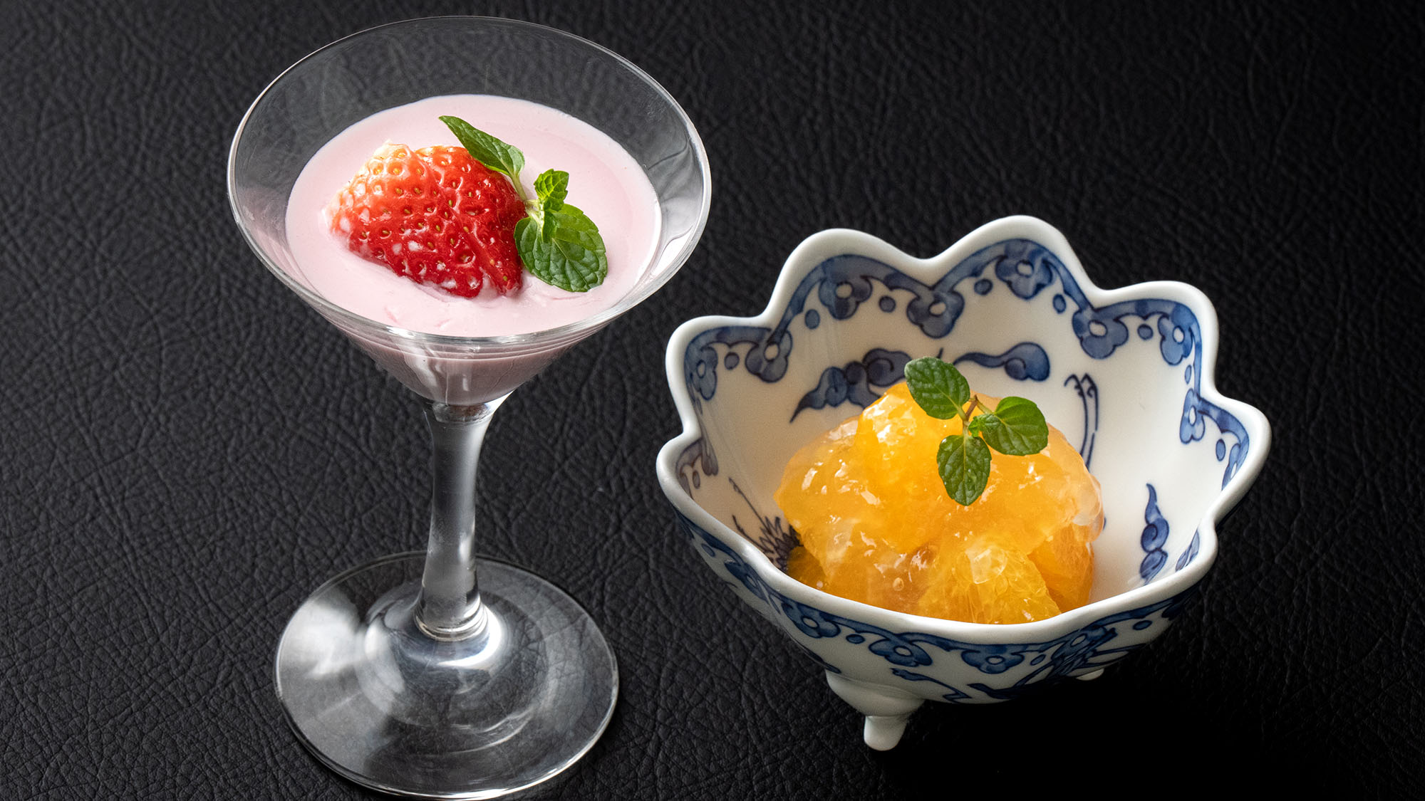 【基本料理-雅膳イメージ-】季節の水菓子（3月-5月のお品書）