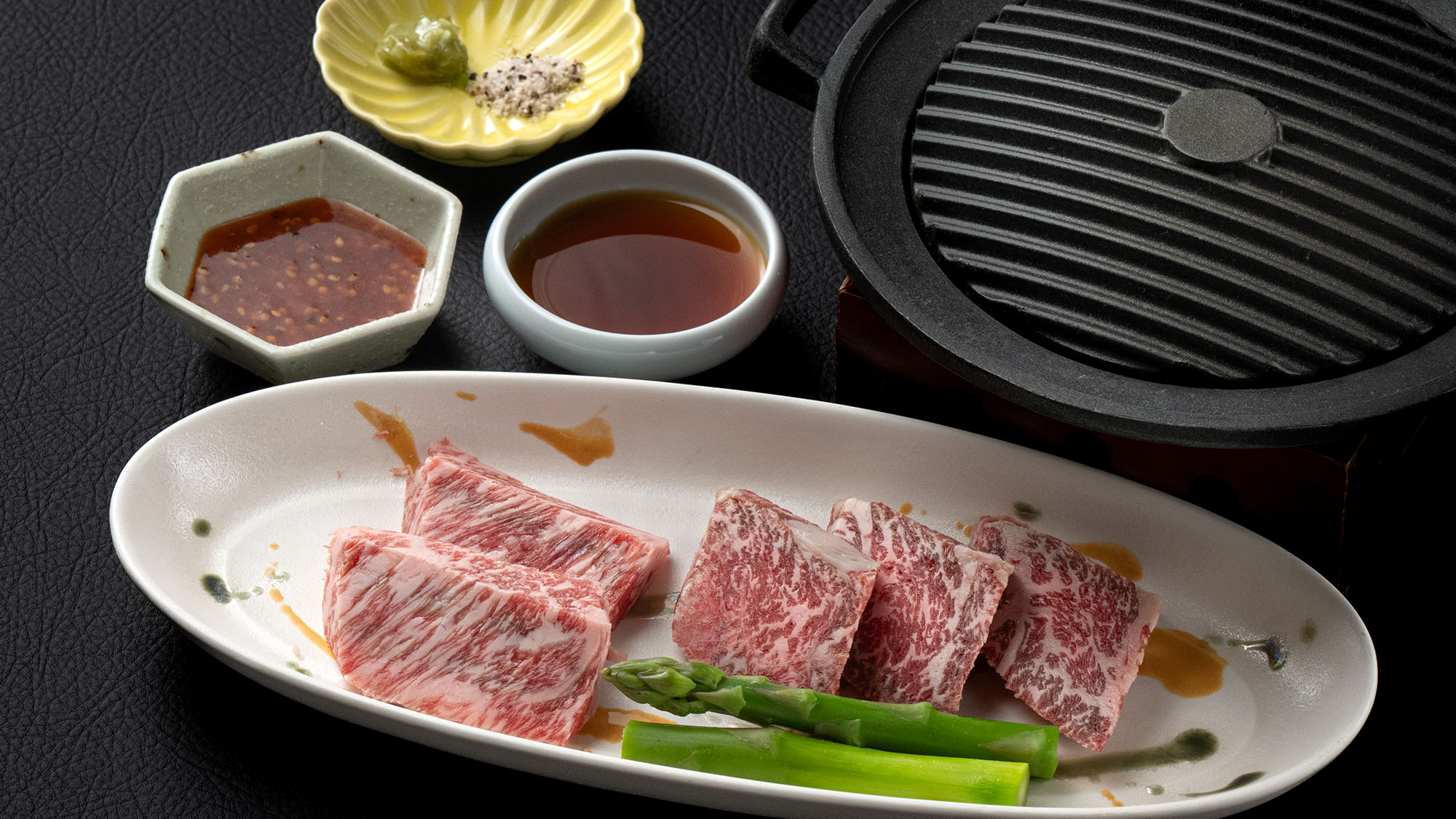 【グレードアップ料理-美味肉編イメージ-】広島牛の鉄板焼き（3月-5月のお品書）