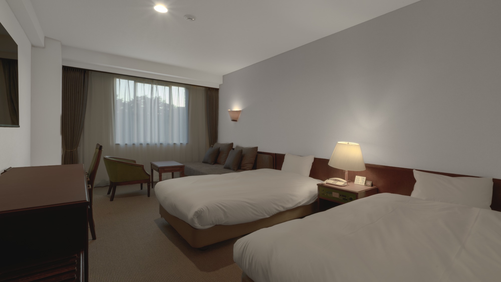 【スタンダードツイン】朝は柔らかな光が差し込みます　※一例