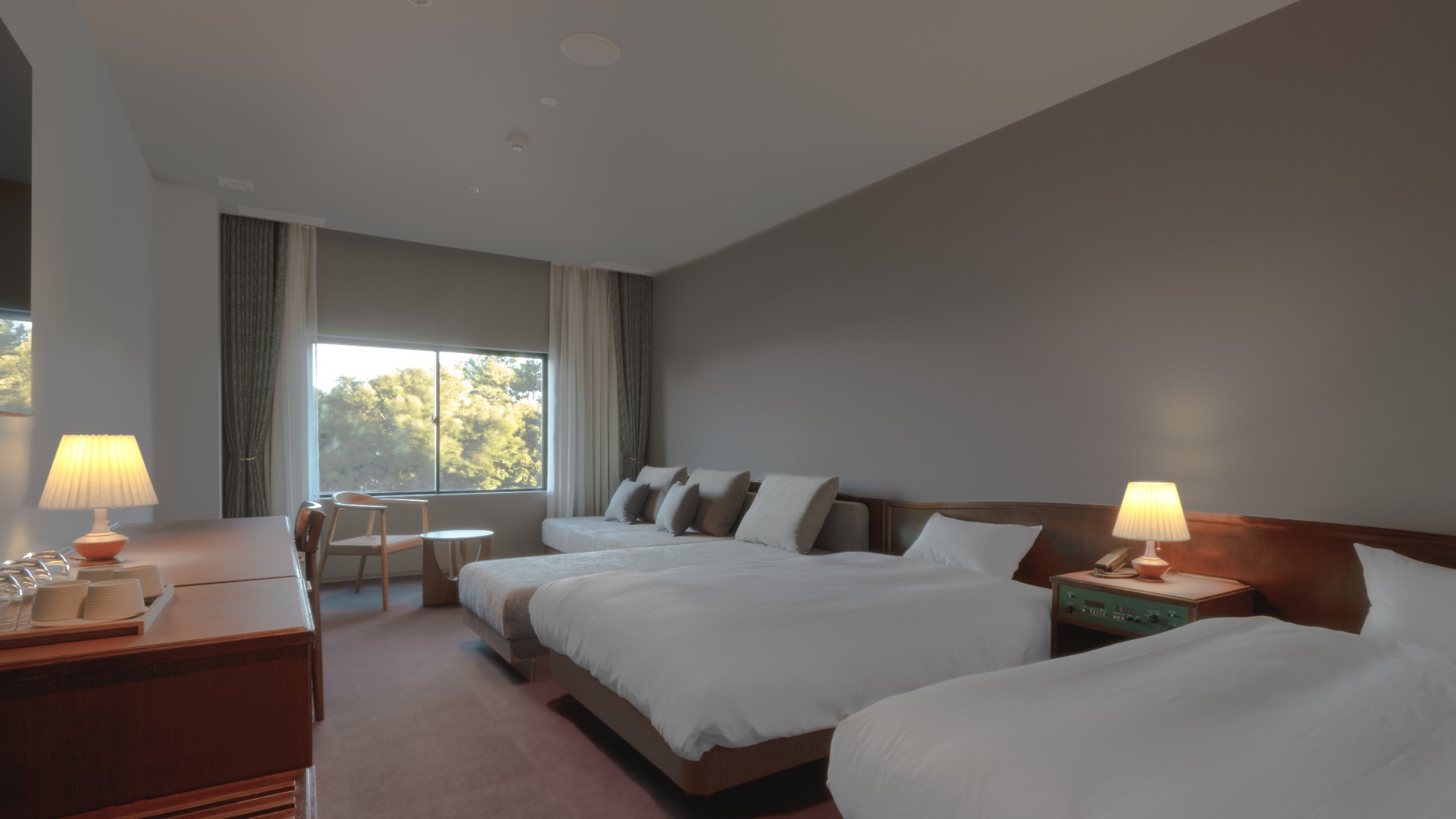 【エコノミーツイン】シンプルな造りのツインルーム　※一例