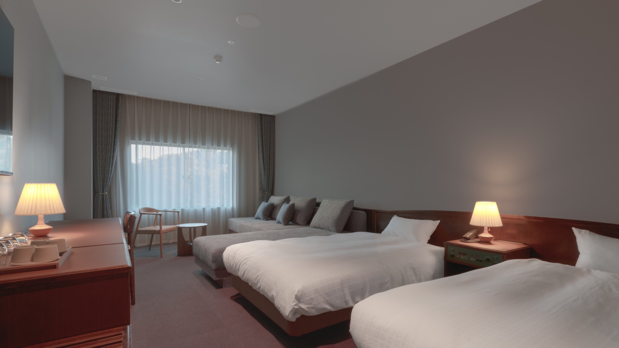 【エコノミーツイン】シンプルな造りのツインルーム　※一例