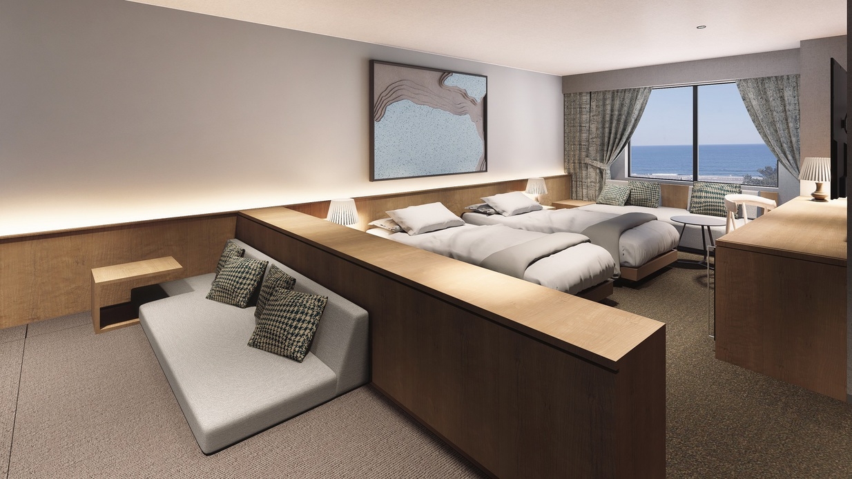 【サウナイキタイ】12月サウナ付スイート新設記念！波音とサウナに癒される休日＜和洋スタンダード★＞