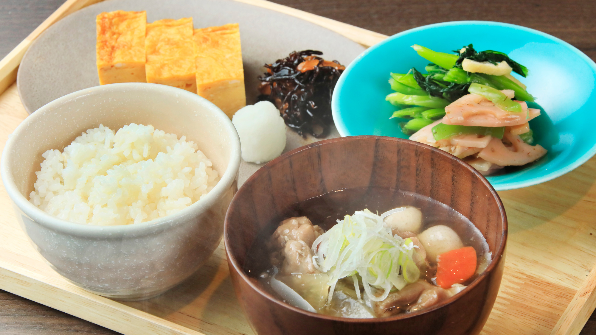 【朝食】ご飯と茨城名産のご飯のお供ビュッフェ※一例