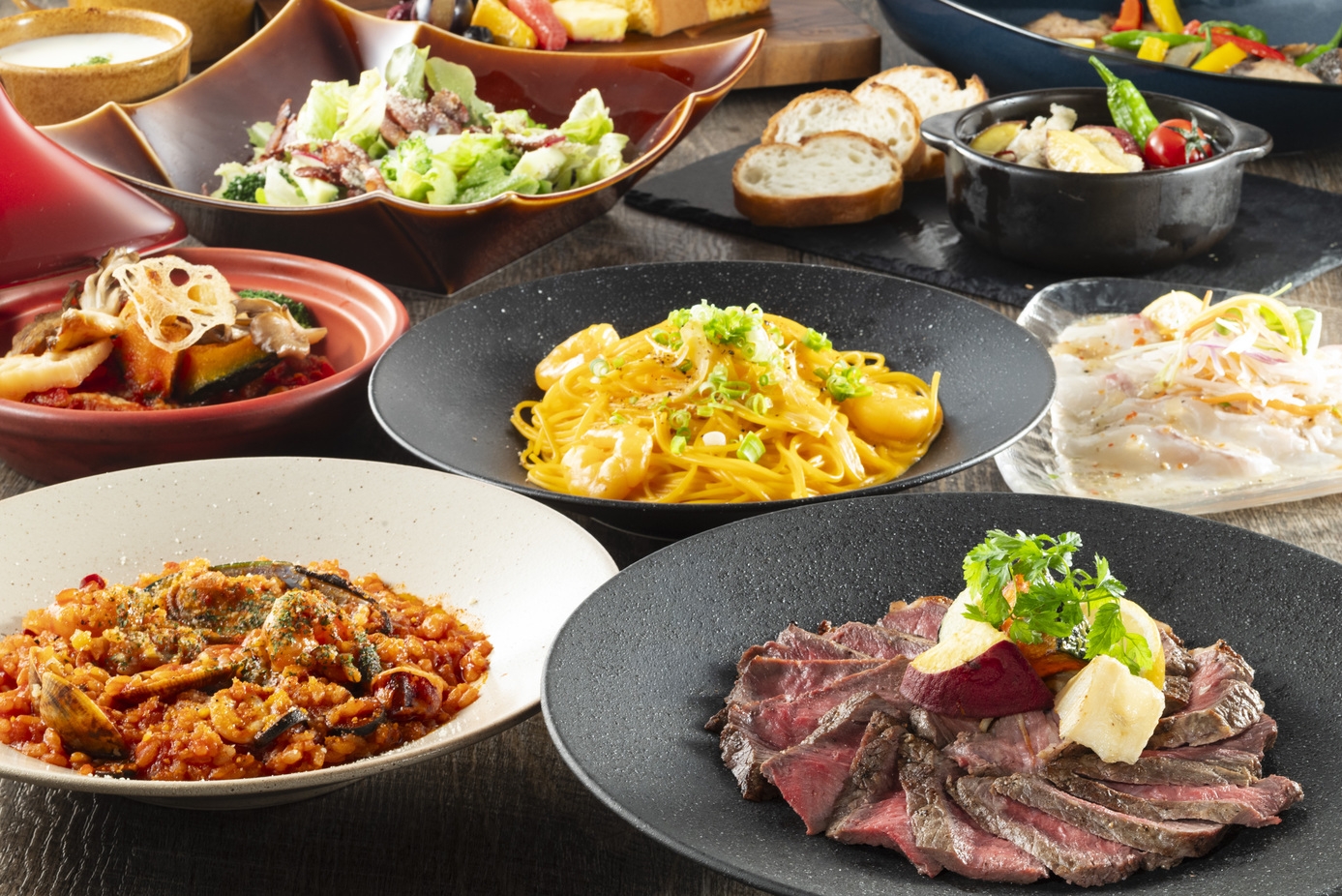【夕食付き】瀬戸内バル ラ・テラッツァで特別なひとときを♪2026秋の味覚オーダーバイキングプラン