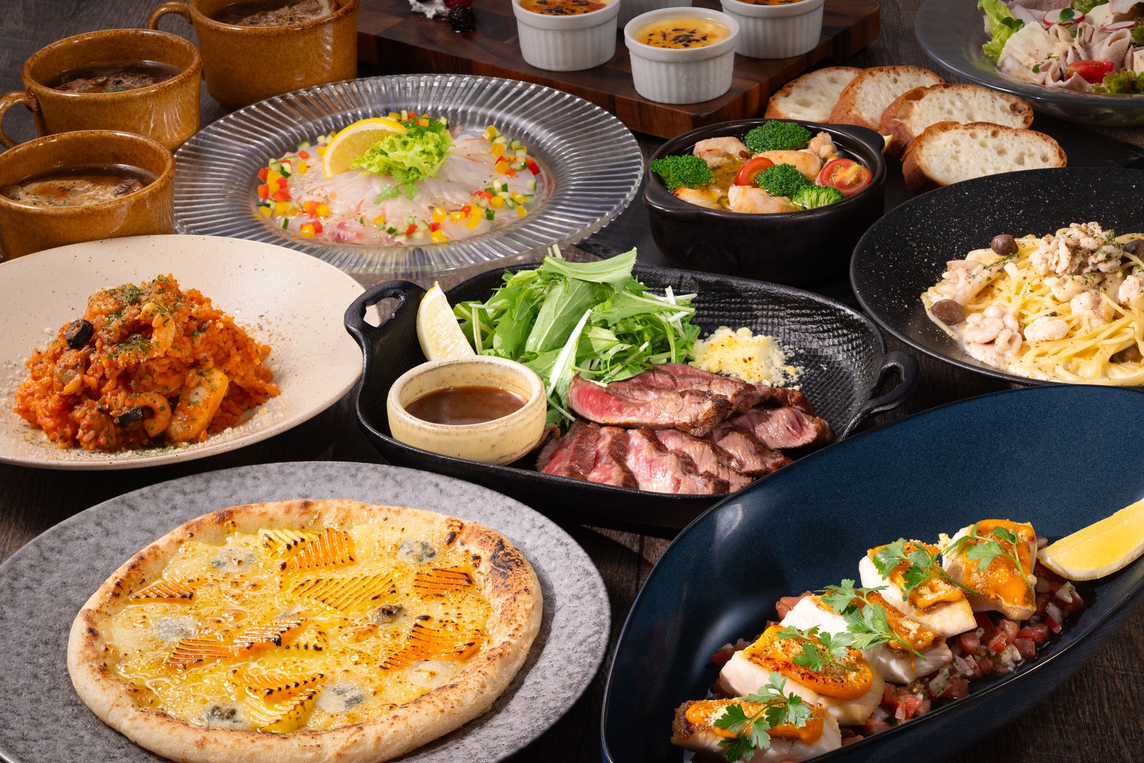 瀬戸内バル ラ・テラッツァで特別なひとときを♪旬の味覚を堪能！オーダーバイキングの夕食付きプラン