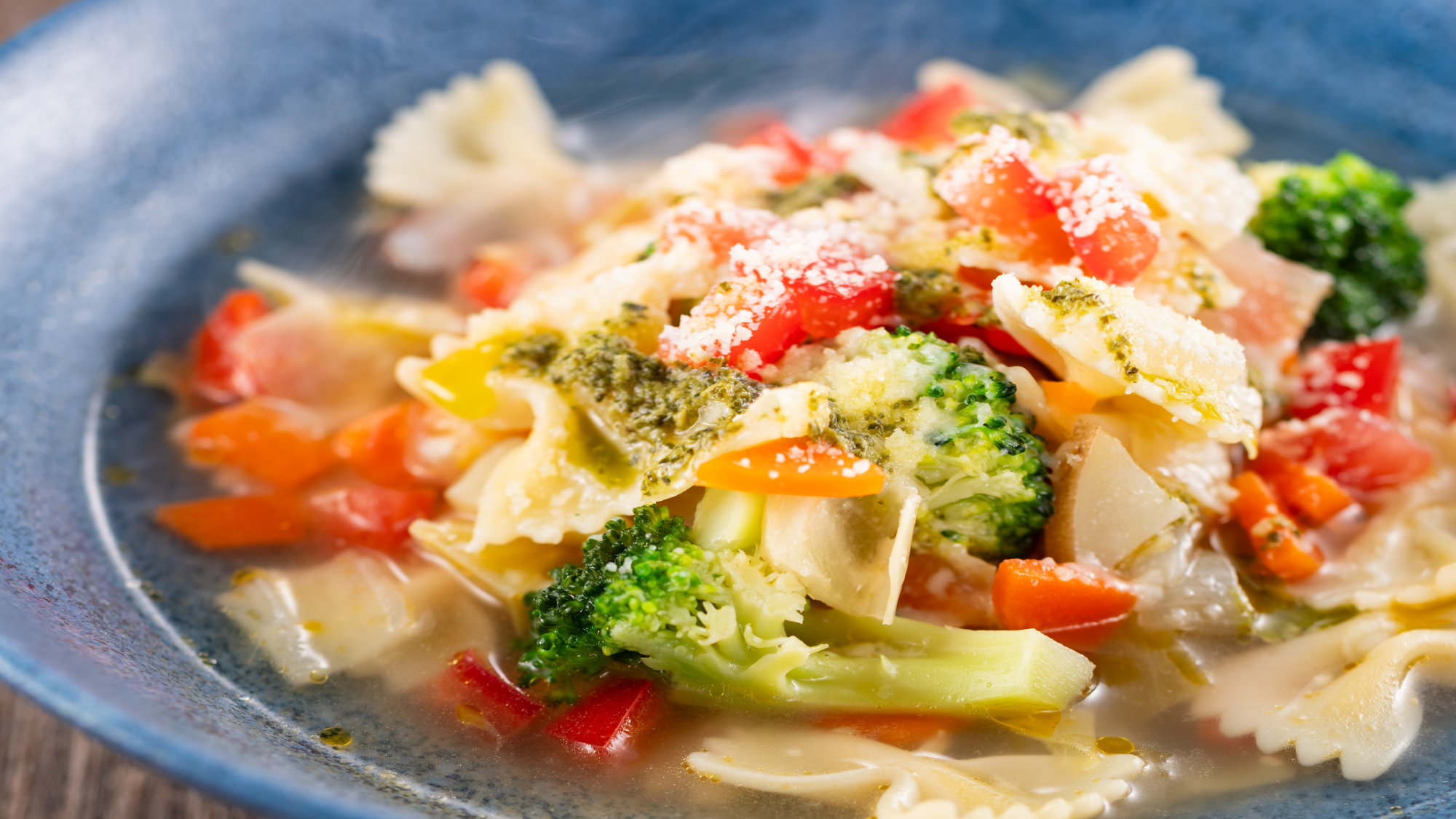 2026春ディナーオーダーバイキング 春野菜とショートパスタのミネストラ