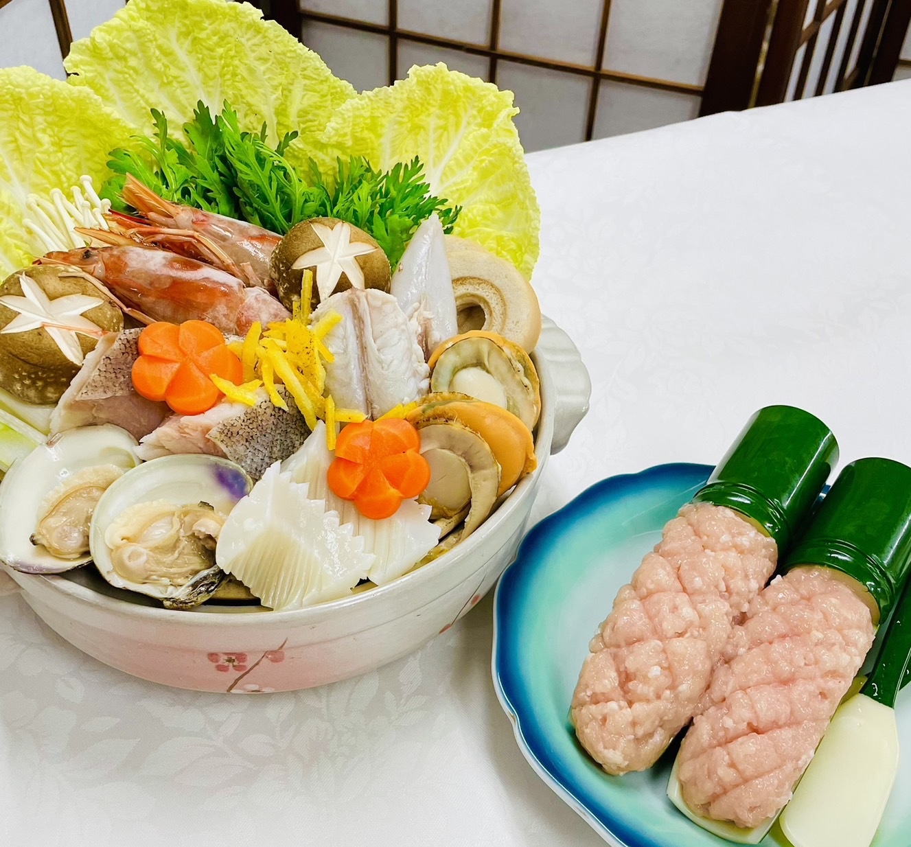 【冬季限定】ホカホカあたたまる『旬の山海鍋付き会席料理プラン』【２食付】２月末まで(広間食)