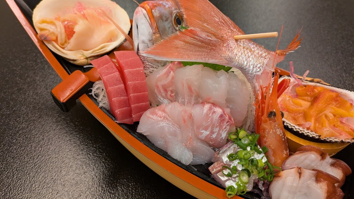 『刺身舟盛り付き』『福島牛サーロイン付き』いわきの食材を活かした会席料理『雅-MIYABI』