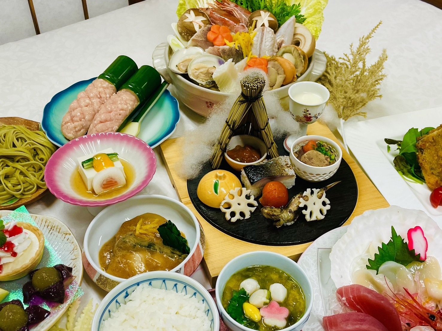 【冬季限定】ホカホカあたたまる『旬の山海鍋付き会席料理プラン』【２食付】２月末まで(広間食)