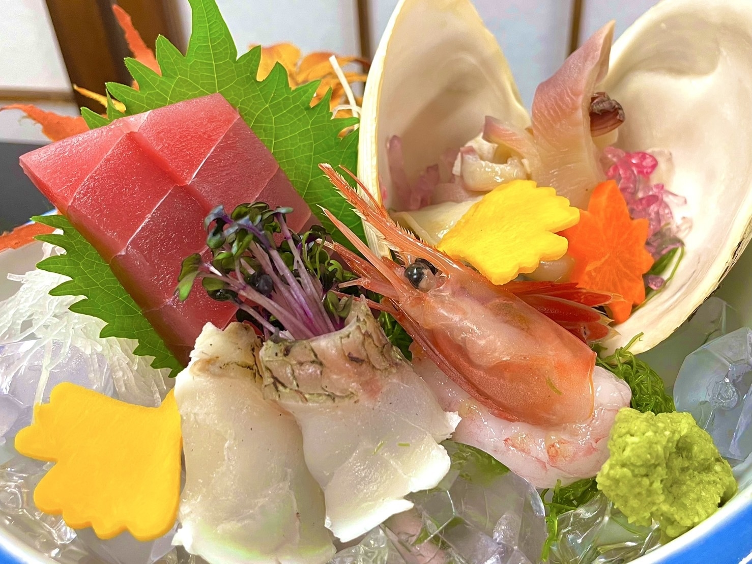 『刺身舟盛り付き』『福島牛サーロイン付き』いわきの食材を活かした会席料理『雅-MIYABI』