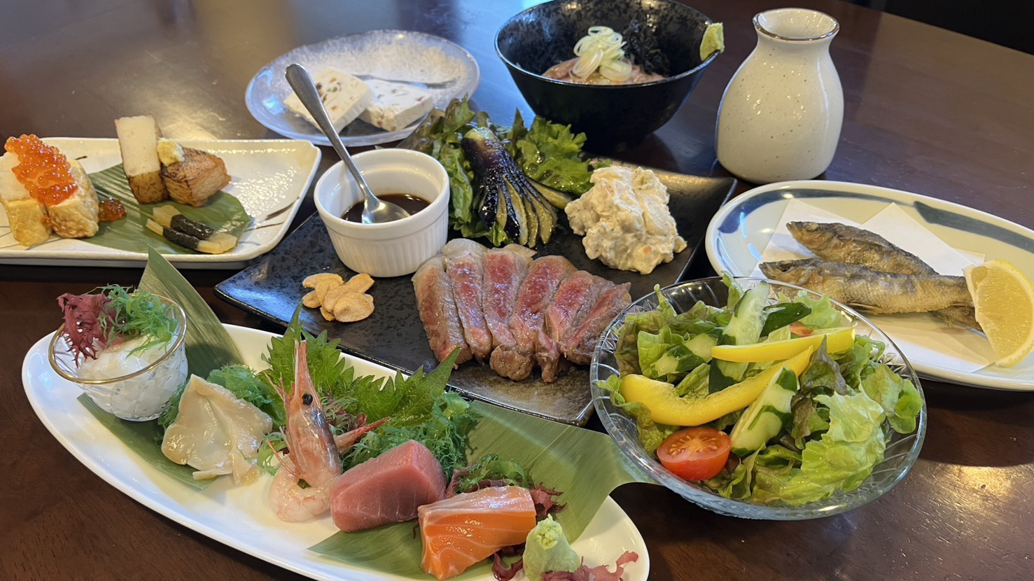 つだやの福島尽くしコース料理