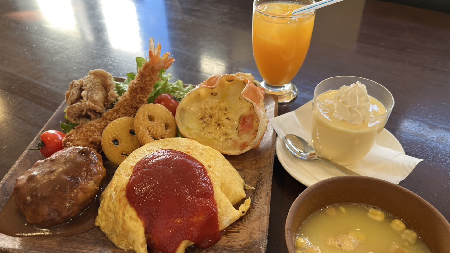 つだやコース料理の小学生のお子様メニュー