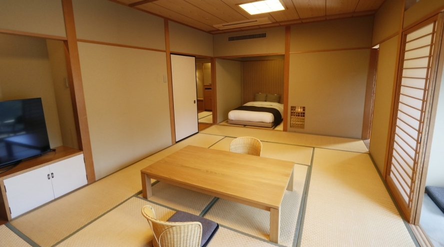 【和モダンシングル+和室】畳敷きの純和風なお部屋にゆとりのある大きさのシングルベッドを配置