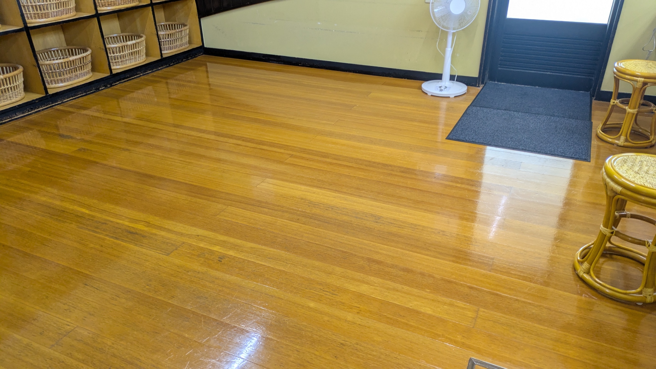 大浴場の脱衣所もピッカピカ