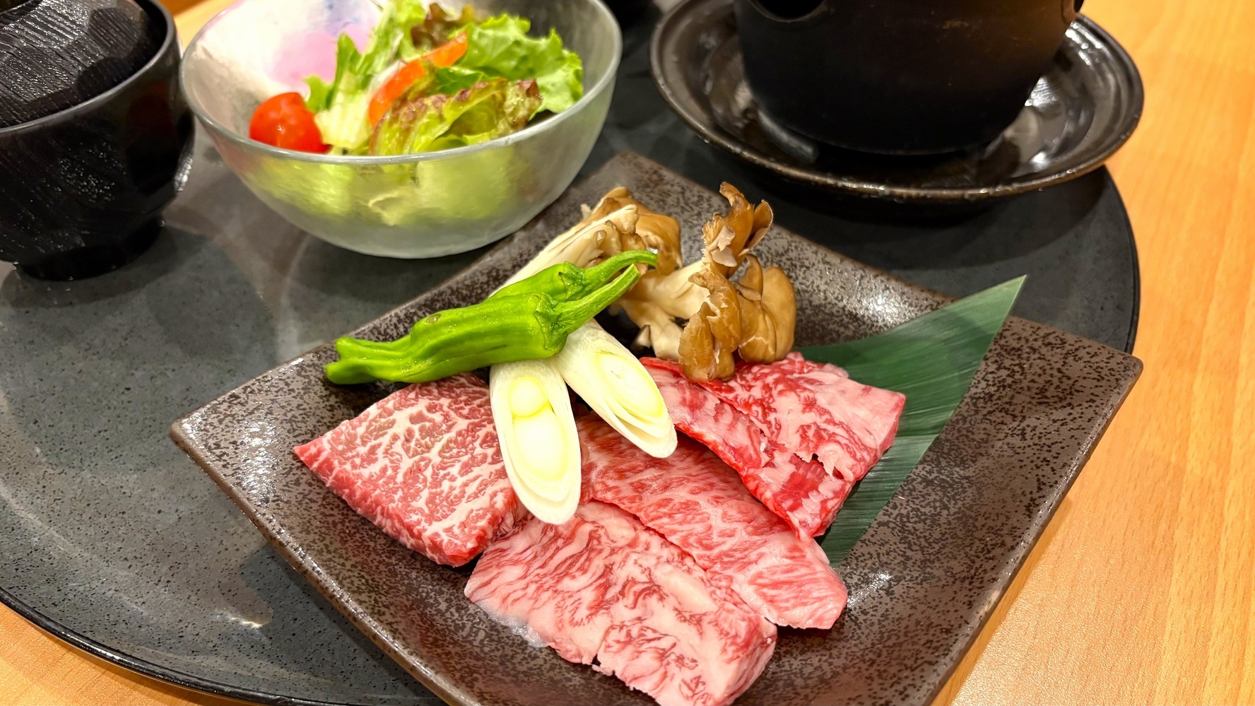 岩手県産牛ジュージュー焼き定食付きプラン♪【平日限定夕食付】