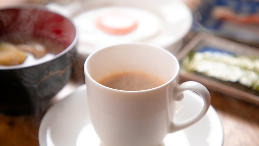 【その他】朝食時、美味しいコーヒーでほっと一息♪