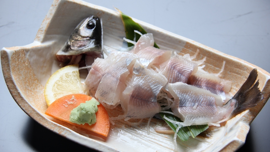《夕食別注料理》岩魚のお造り　当館の人気別注メニュー