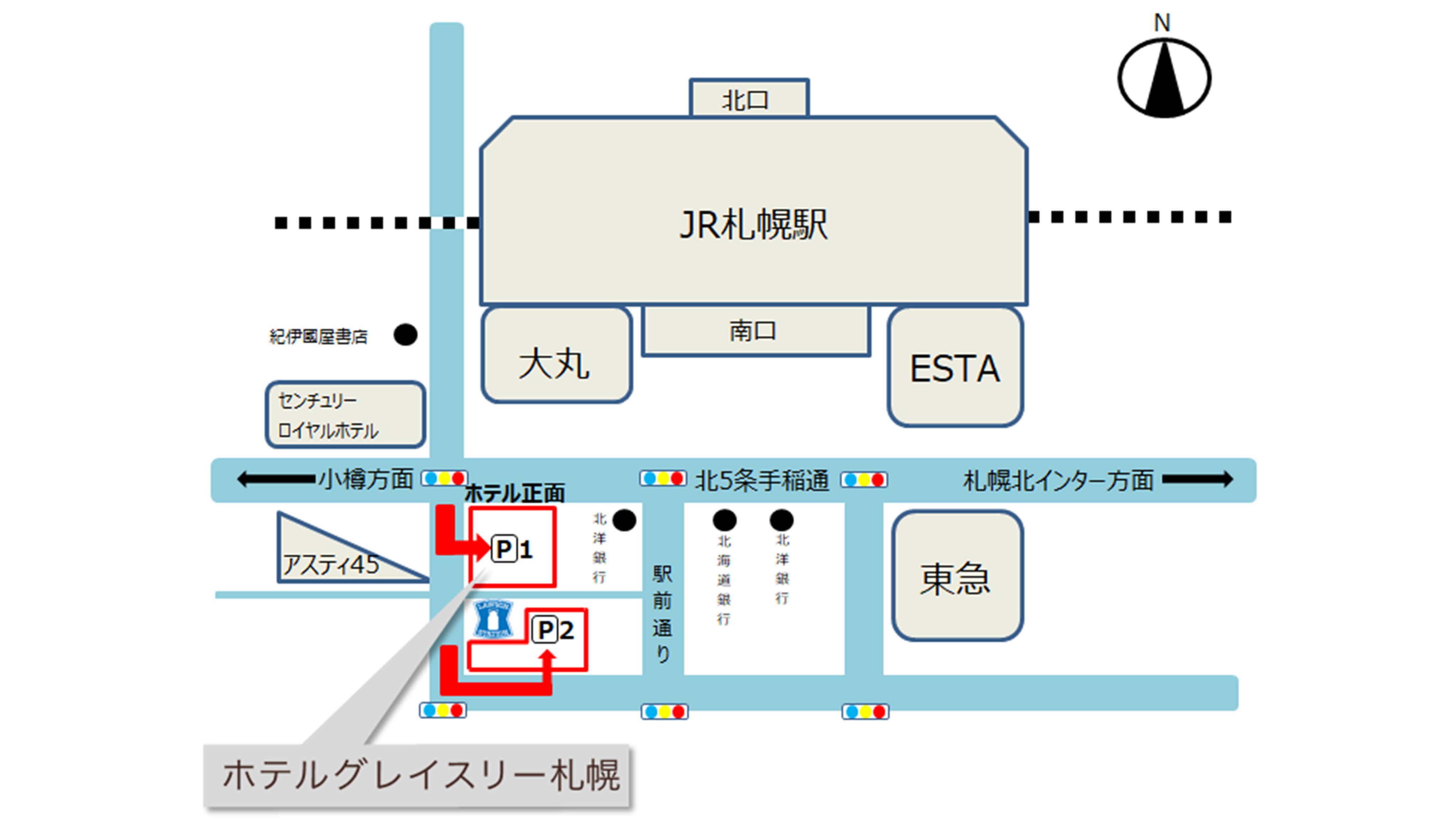 契約駐車場案内図