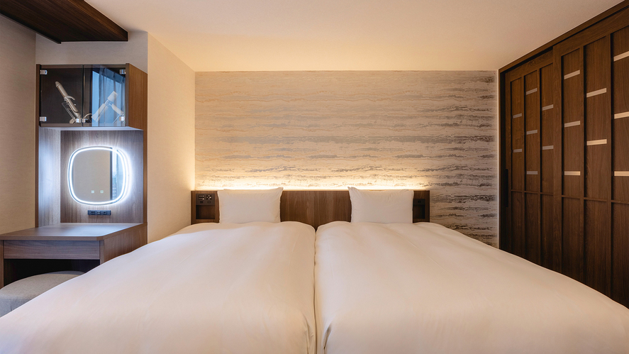 <2026年改装>【高層階エグゼクティブフロア】デラックスツイン/禁煙・30平米(ツイン)