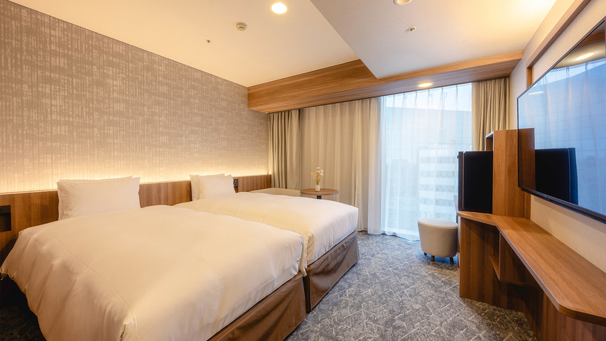 <2026年改装>【エグゼクティブフロア:ツイン】シングル(110cm幅)×2台