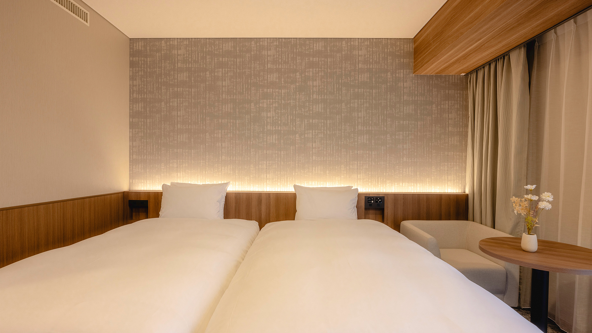 ＜2026年改装＞【エグゼクティブフロア：ツイン】「眠り」にこだわった上質な空間。