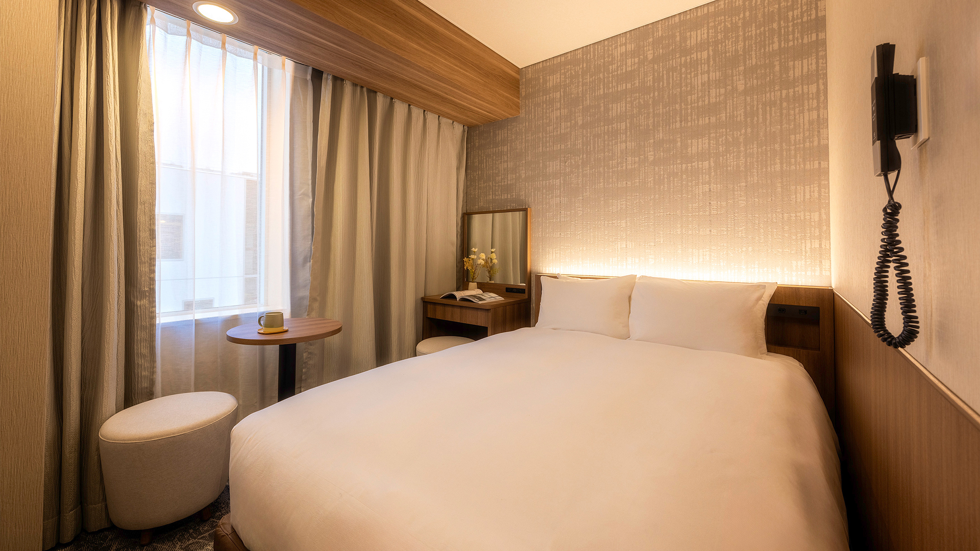 ＜2026年改装＞【エグゼクティブフロア：ダブル】15平米：ダブル（140cm幅）&times;1台