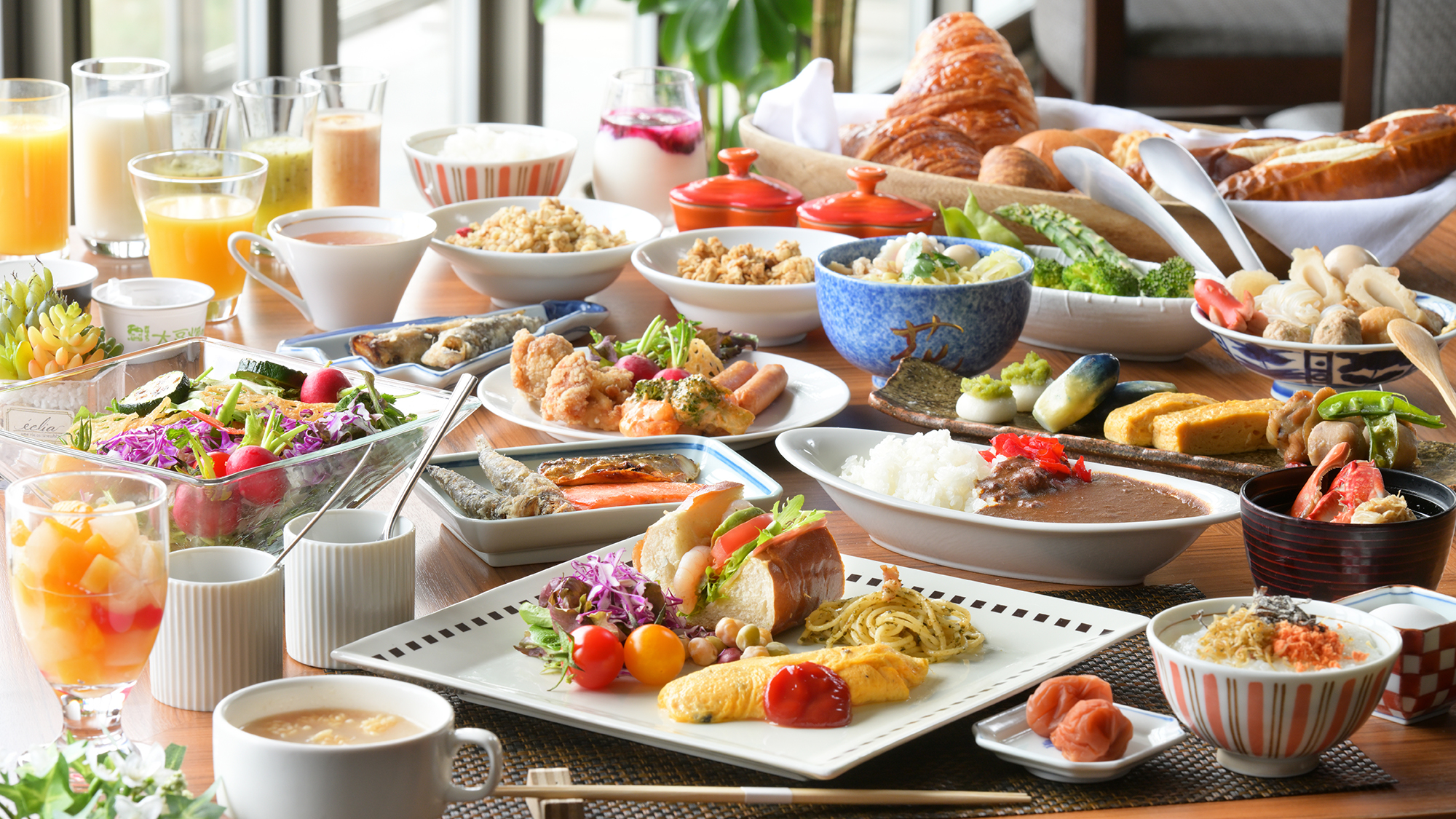 【朝食ビュッフェ】