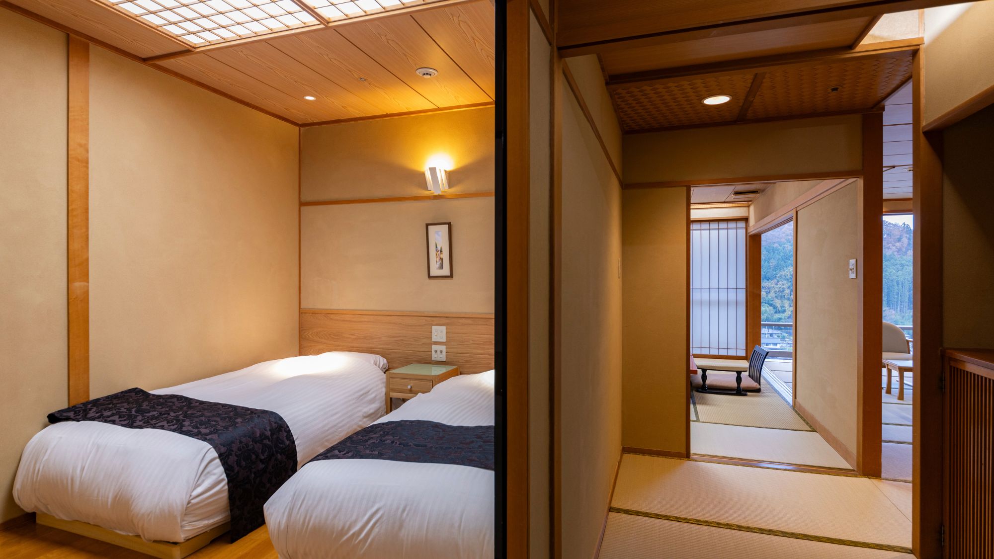 【飛天館：ベッド付和室】（31タイプ）