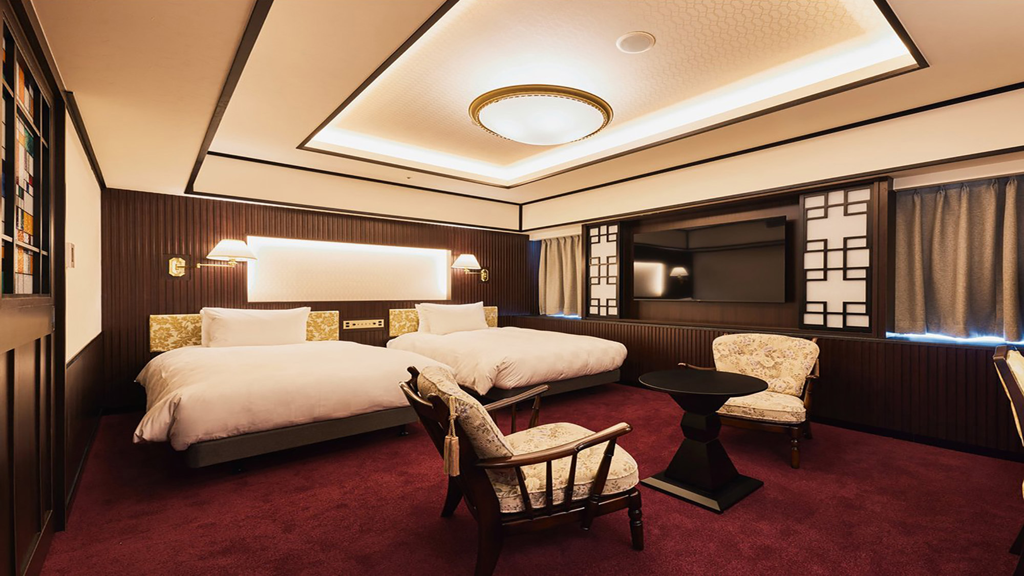 カピタンツインルーム◇32㎡◇ベッド幅120cm×2台