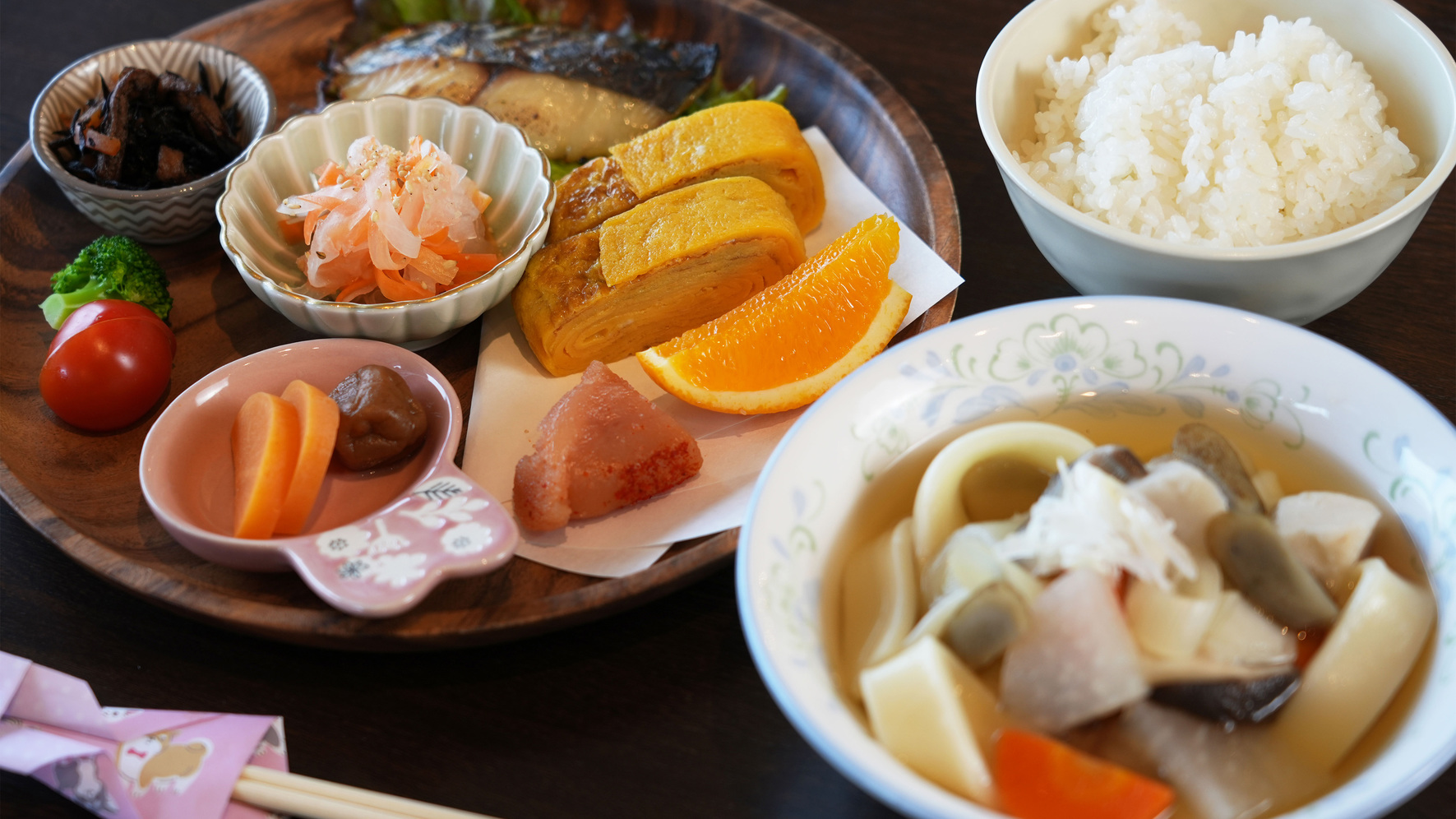 大分名物だんご汁を召し上がれ♪カッフェルの和朝食付プラン♪