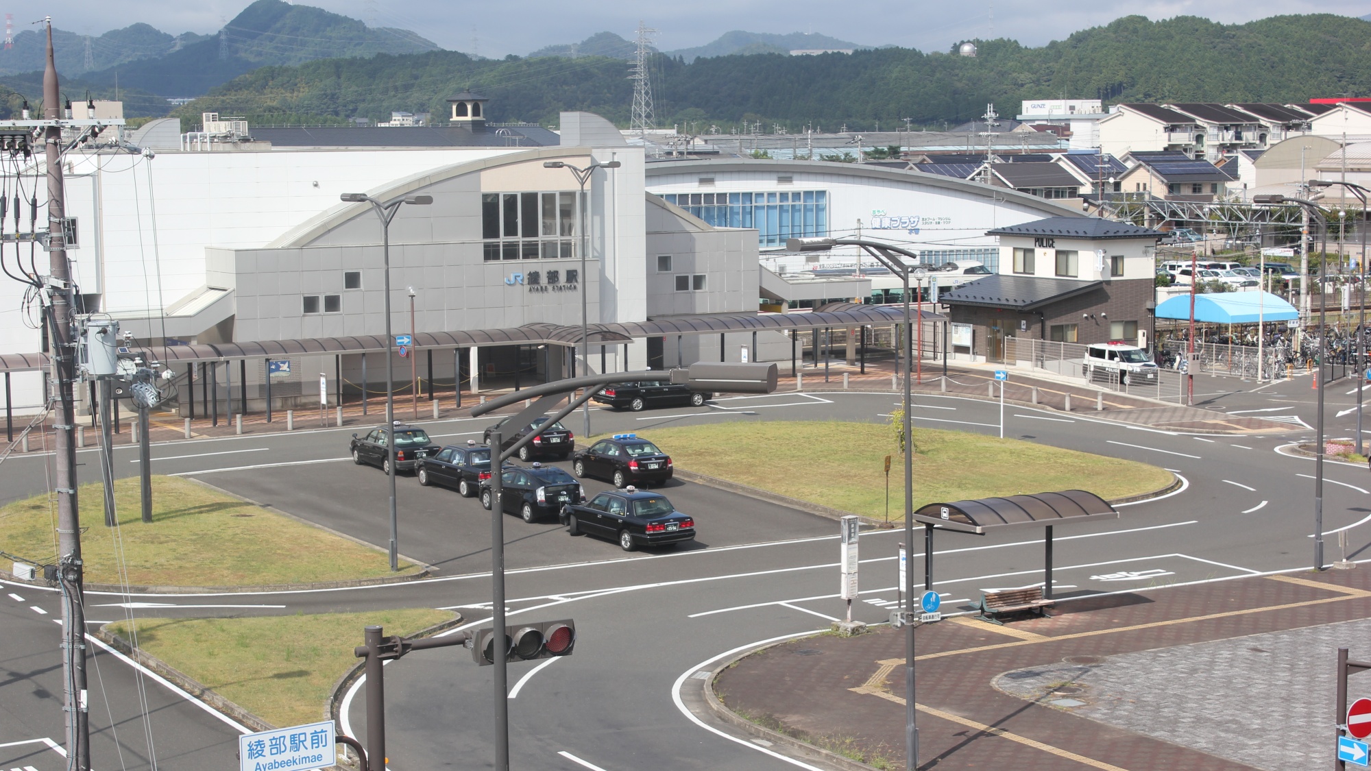 客室からの眺め（駅側）