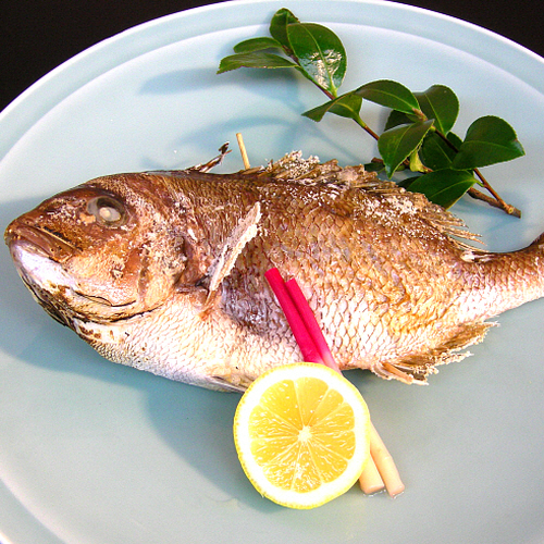 Anniversary plan special offer: "Grilled salted sea bream"