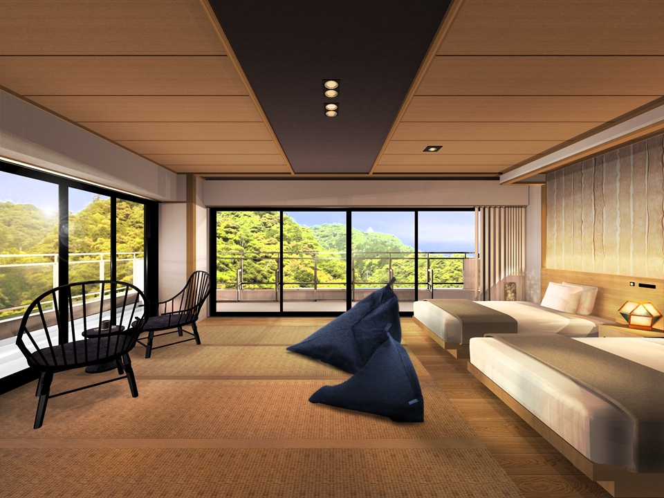 南館 スーペリア コーナーツイン【吾妻連峰側】パース画像