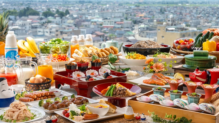 ■福島県「また来て。」割■利用で3000円OFF！馬肉じゃがなど会津を味わう朝食ビュッフェ＜朝食付＞