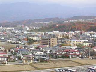 ホテル　磐梯山方面景観