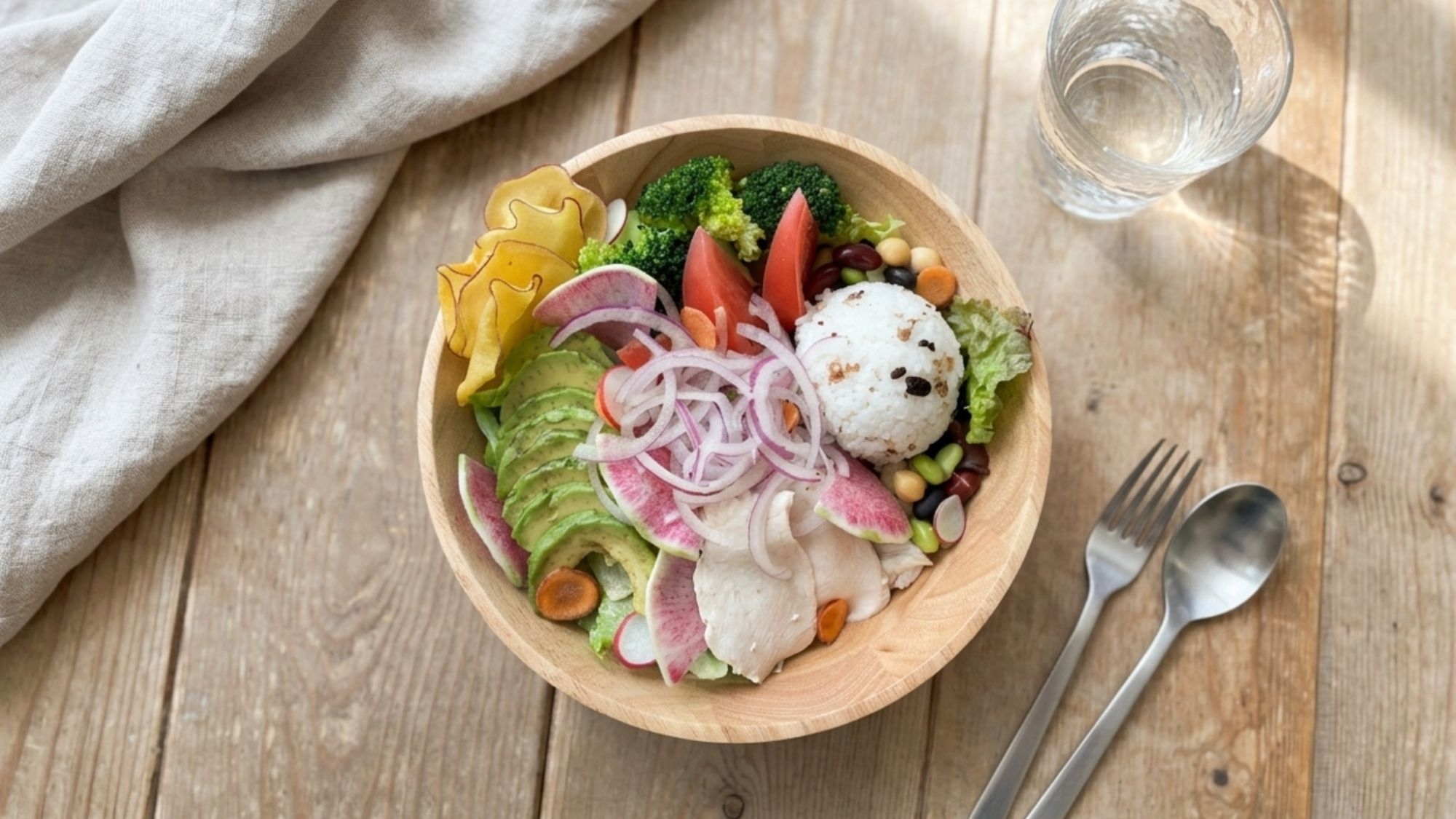 【2食付：軽め夕食】■ナイトラウンジ特典付■　彩りサラダボウルで、ヘルシーなのに大満足！