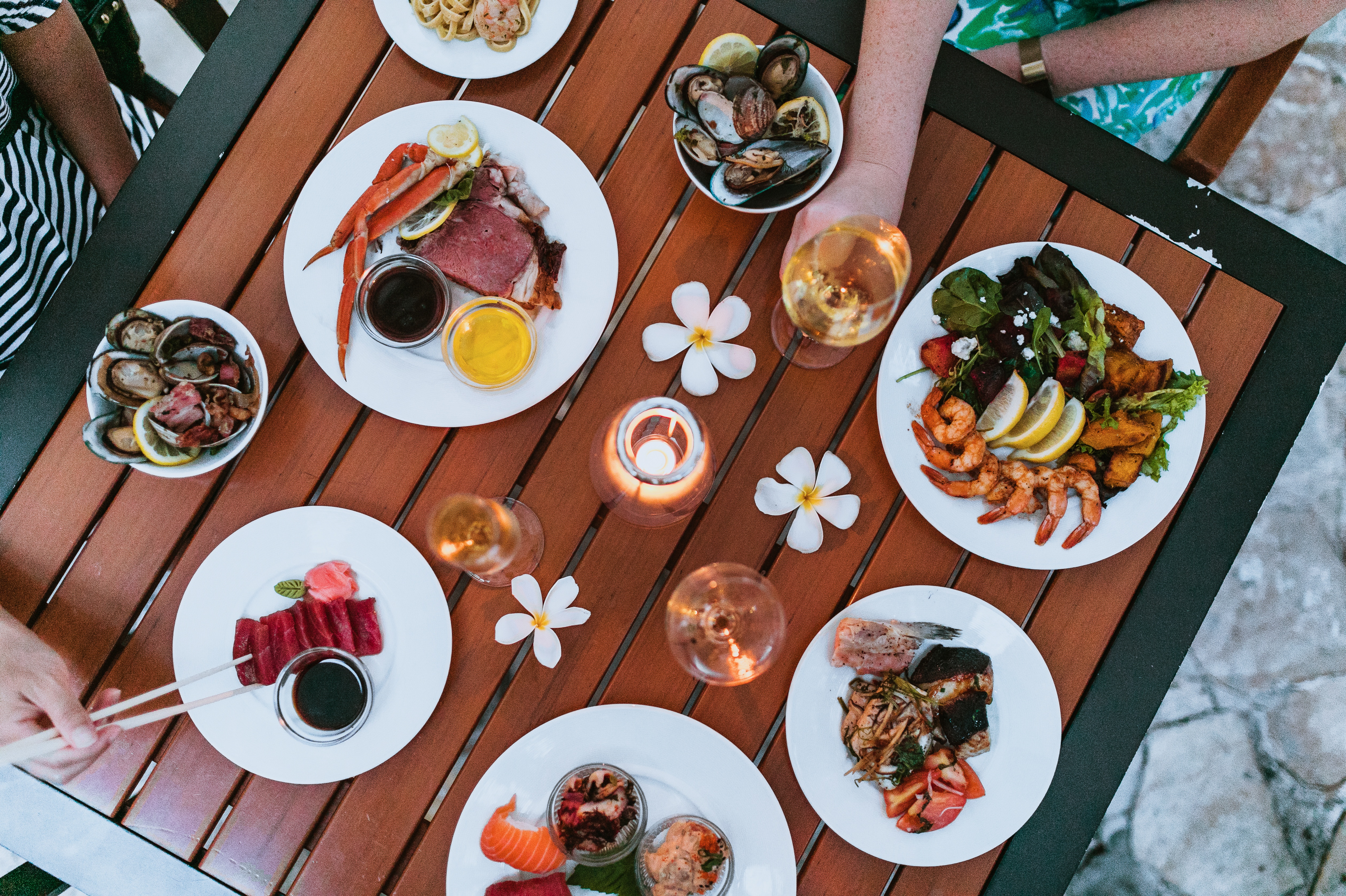 プルメリアビーチハウスお食事一例