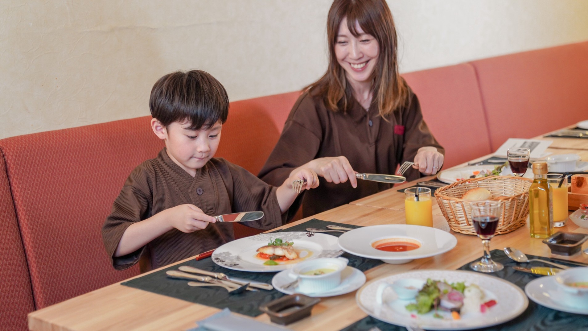 【家族旅応援】＜2食付/洋食＞添い寝のお子様無料◎フレンチコースで家族の「ラビ育」してみませんか？