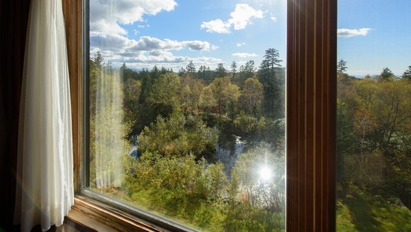 客室( 森側) ◆窓からは大雪山国立公園の原生林がご覧いただけます。
