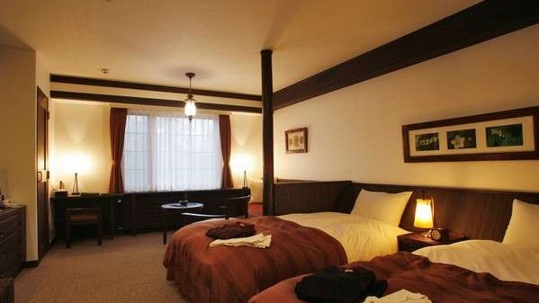 マウントビューツイン(32㎡) ■旭岳が望める32平米のお部屋で、最大3名様までご宿泊頂けます。
