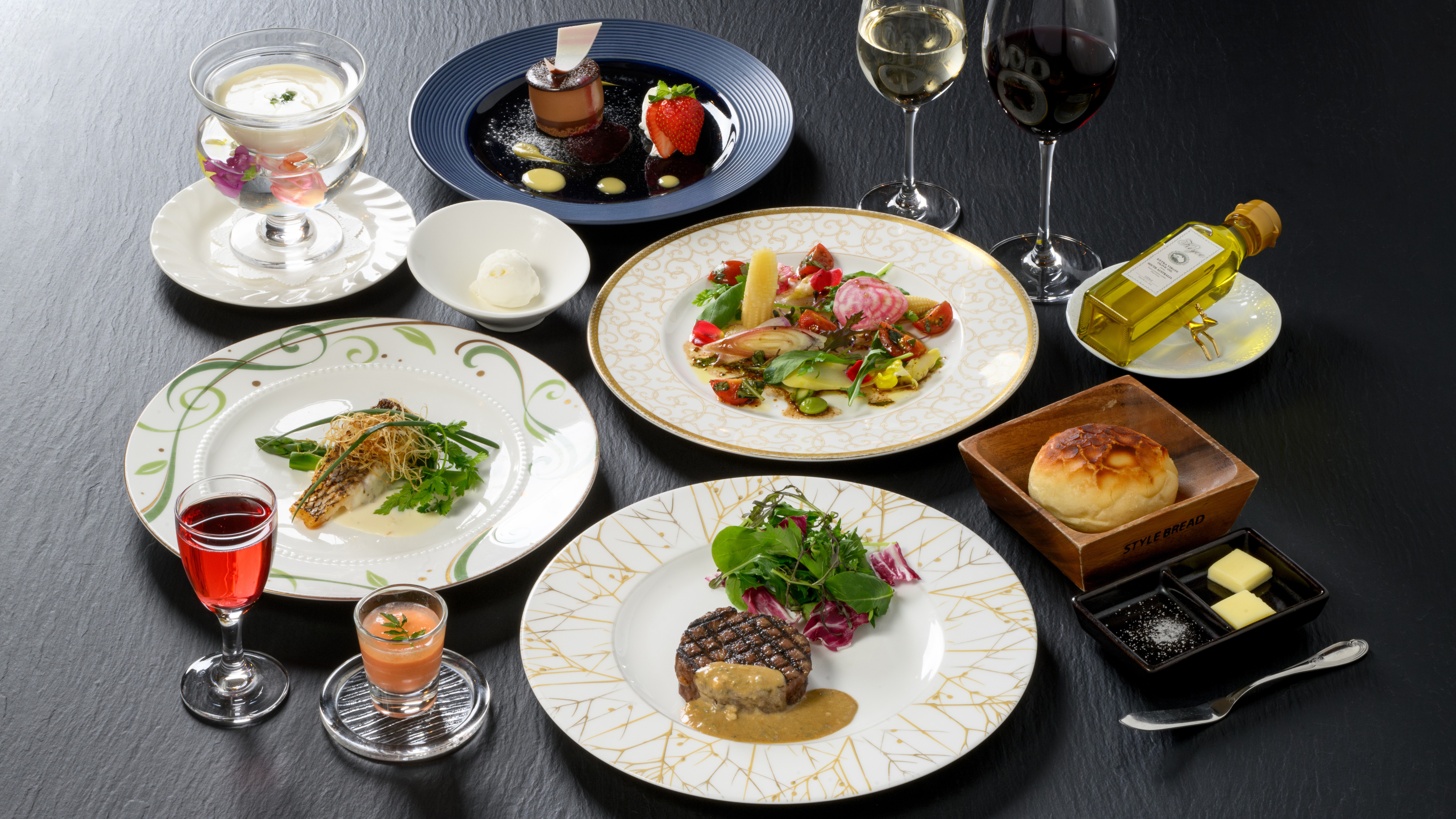 【本館1階/洋食レストラン-ノンノ-】創作フレンチコース一例