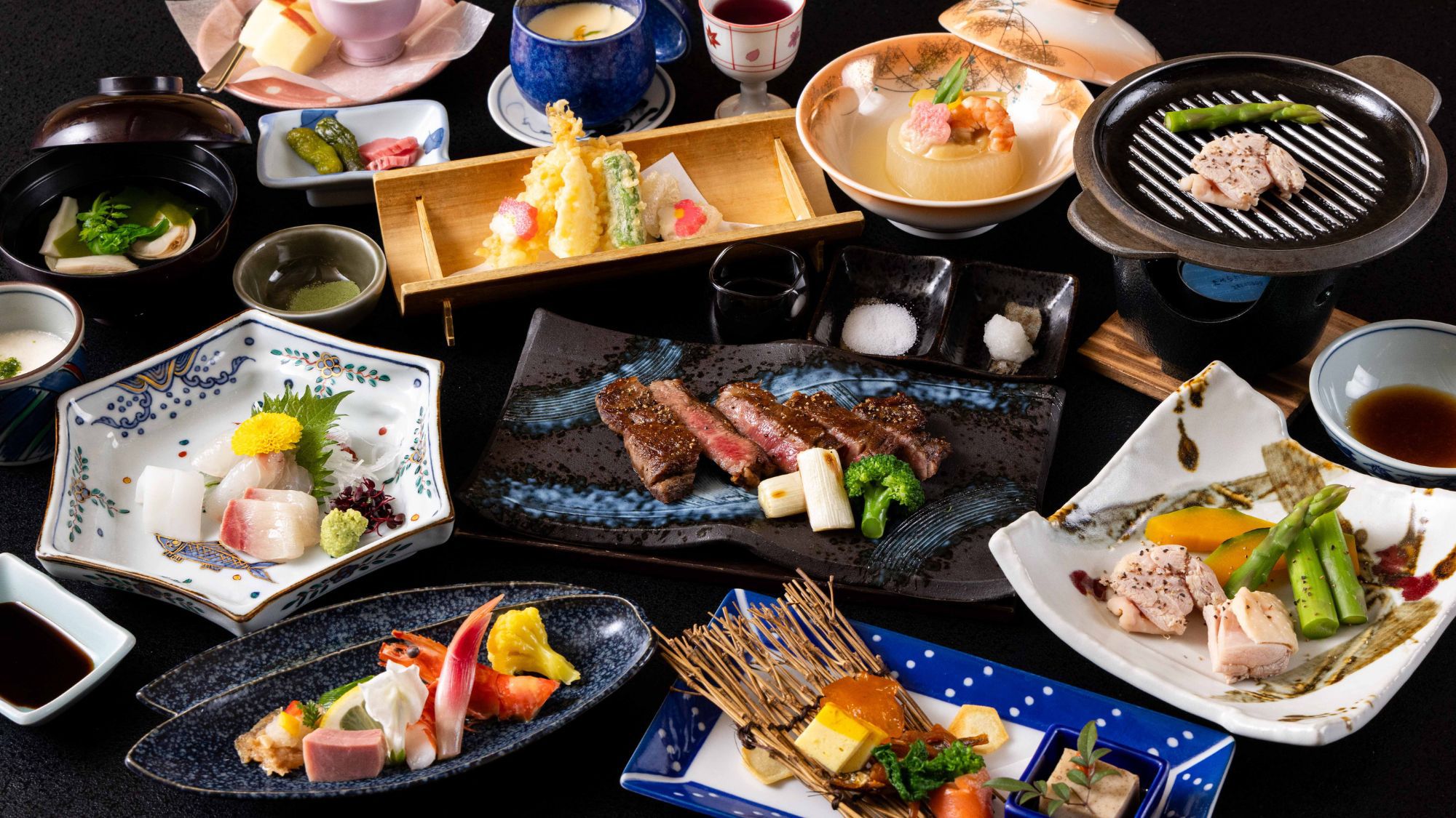 【さき楽30｜特典付】特選黒毛和牛◆但馬牛｜肉本来の甘みと深いコク＆海の幸も堪能■1組1個鮑サービス
