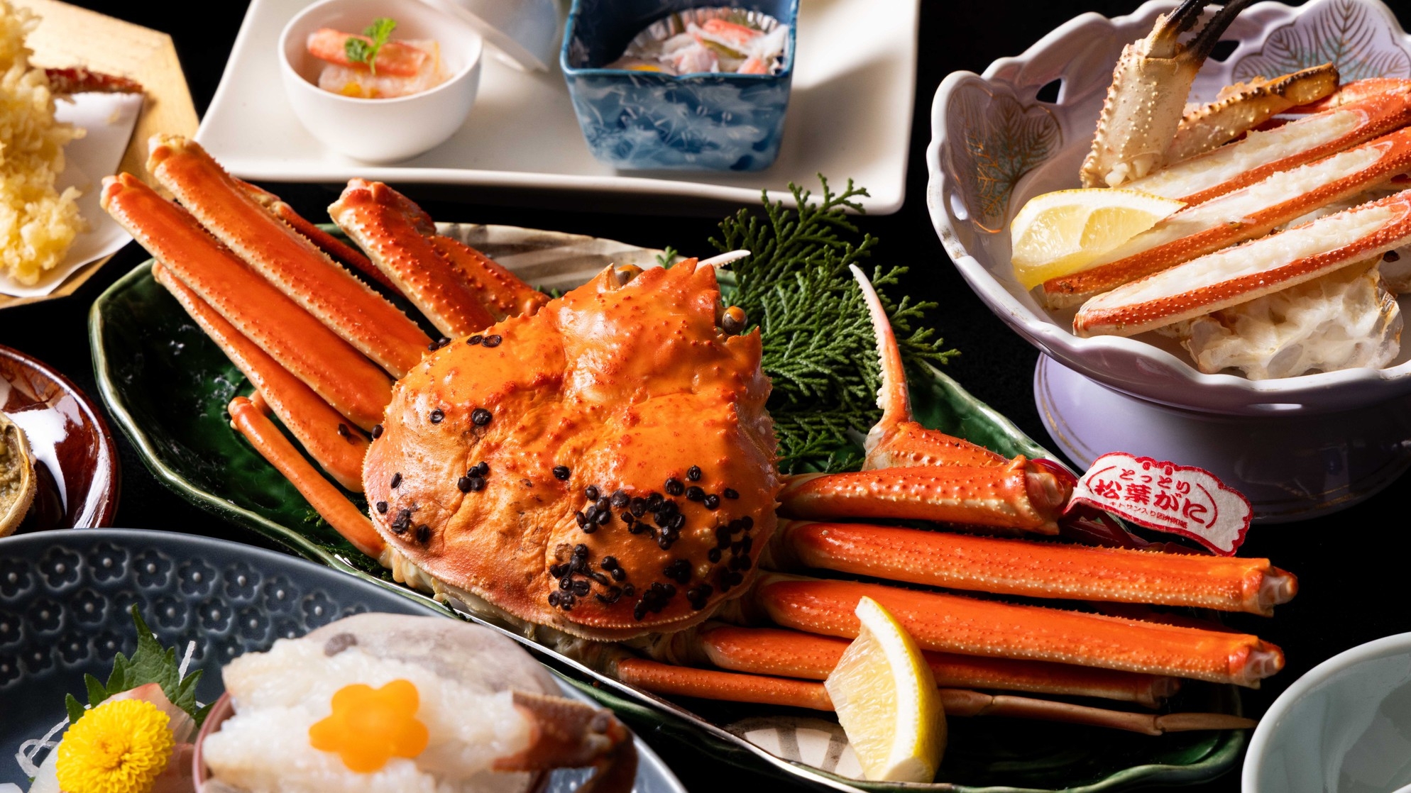 【2杯分◆松葉ガニ極上体験】冬の味覚の極み ブランド松葉ガニ《贅沢カニ三昧プラン》｜一泊二食