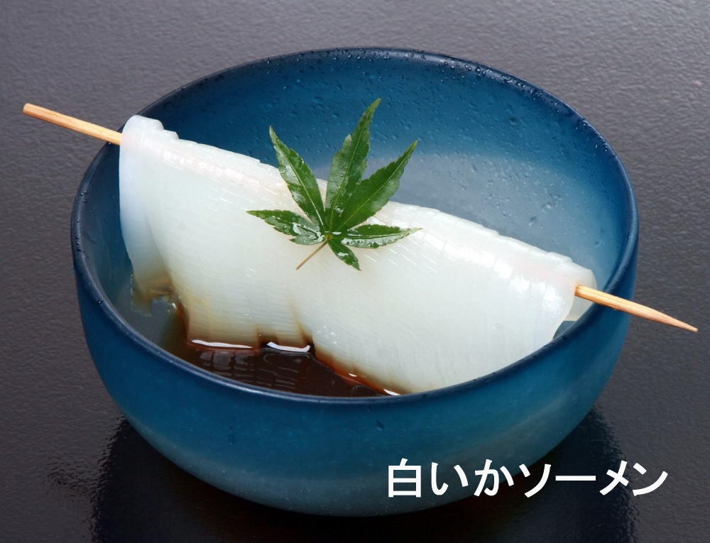 【鳥取名物◆白いか会席】一度は食べてみたい’’透明感が高く甘みの強い白いか’’を贅沢堪能｜一泊二食