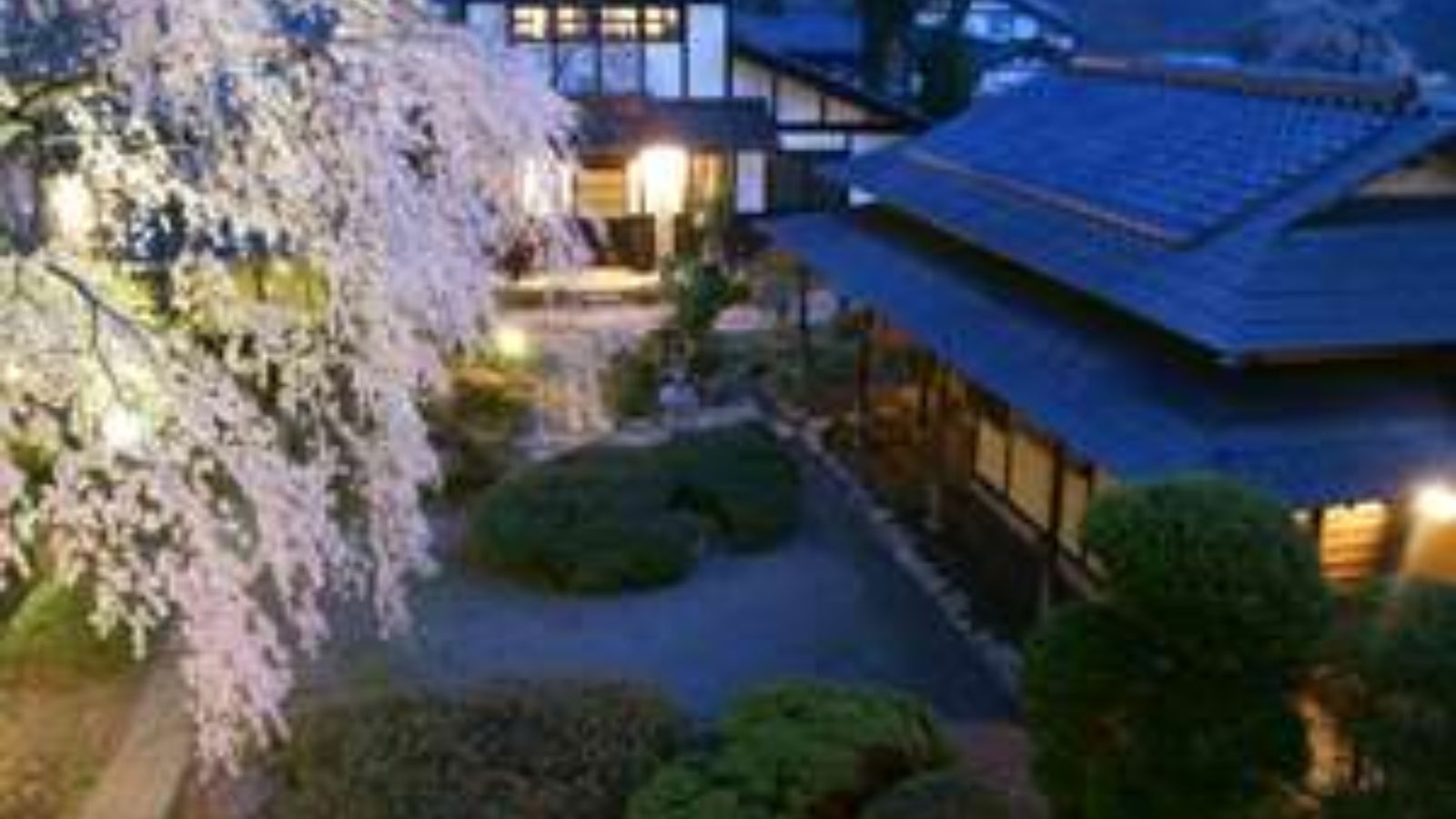 日が落ちてライトアップされると昼間とは違う雰囲気に出逢えるはず・・・。春にはしだれ桜が迎えてくれる。